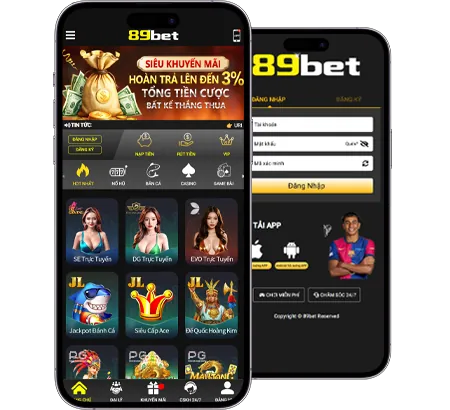Hình ảnh đa dạng trò chơi cá cược tại 89bet4
